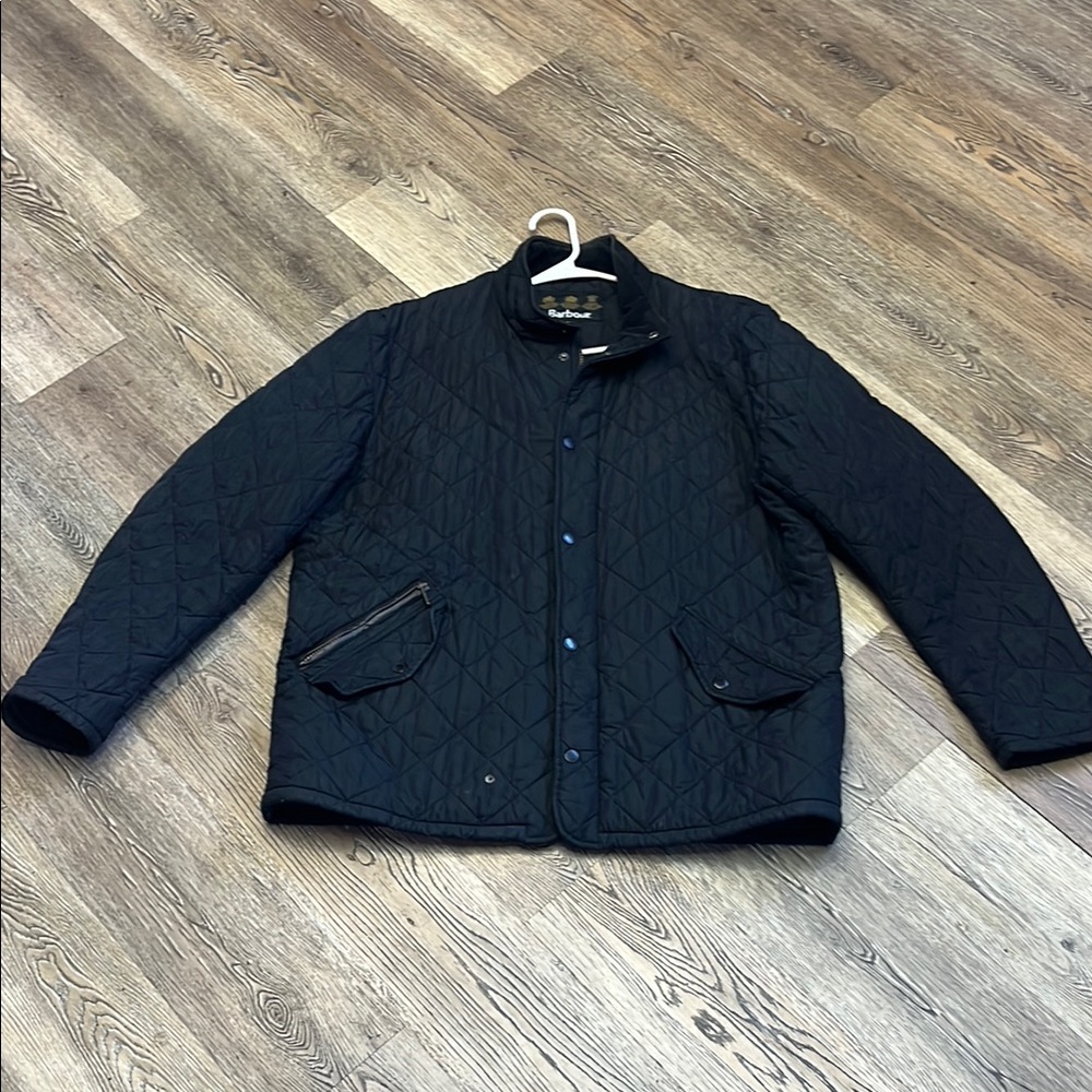 Barbour Black Puffer Jacket Quilted Insulated Outerwear